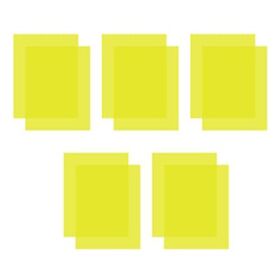10 Pcs Colored Lighting Gel Filters Correction Light Filter Transparent