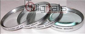 52mm 1 2 4 And Macro 10 Closeup Lens Filter Set Kit 52 Mm Asian Camera