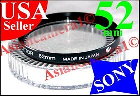 52-uvs 52mm Sony Genuine Original Oem 52 Mm Uv Protector Safety Lens Filter Japan
