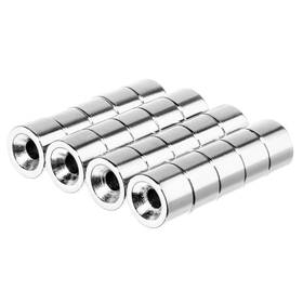 Ncdm3 Aelement Ncdm3/8x1/4#4 Circular Ring Magnets 3/8x1/4 Inch - 10x6mm Magnetic Countersunk Disc N52#4 S