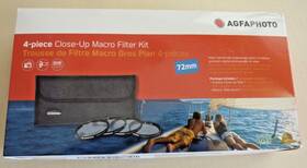 Ecc-3ljfam33j2542 Agfaphoto 72mm 4-piece Close-up Macro Filter Kit 1 2 4 10 Japan Optics