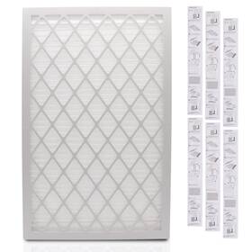 Airtime Filters 860009018402 Reusable 16x25x1 Merv 8 Air Filter Abs Plastic Frame With 6 Pleated