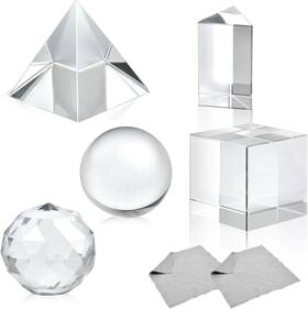 Akamino 313057544589 5 Pack K9 Optical Crystal Photography Prism Set 50mm Lens Ball/50 Mm Cube/50mm T Akamino 313057544589 5 Pack K9 Optical Crystal Photography Prism Set 50mm Lens Ball/50 Mm Cube/50mm T