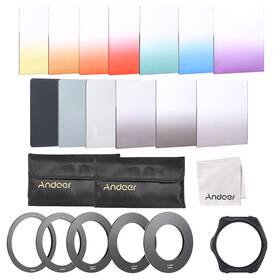 Ryq3529262946593pp Andoer 13pcs Gradient Filter Bundle Kit With Rings E4r8