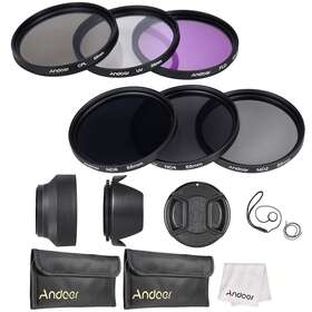 Zcp0846248202797xs Andoer 55mm Lens Filter Kit Cpl Fld Nd2 Nd4 Nd8 With Carry Pouch / J9u6