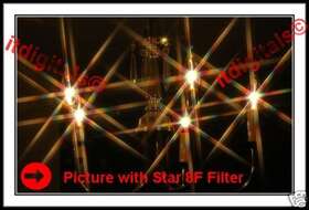 37-rs Asian 37mm Rotating Star 8f Lens Filter Eight Point Flares 8pt Special Light Effects