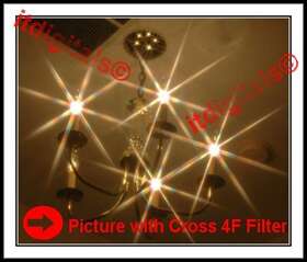 77-vc Asian 77mm Vari-cross 4f Lens Filter 4pt Flares Dual Star Hq Beautiful Light Effects