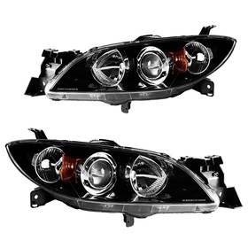 Bn8f510l0e Autosity 9lah5990 Headlights Assembly A Pair Waterproof Pc Clear Lens Black Housing