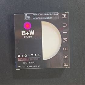 B&w 012240009503 Htc Polfilter K Semann Xs-pro 58 X 75 Mm Zirkular Mrc Nano