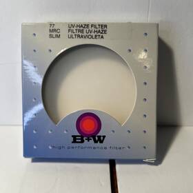 B&w 012240269426 77mm Uv Haze 1x Slim 010 Mrc Filter 26942 Original Box With Case B&w 012240269426 77mm Uv Haze 1x Slim 010 Mrc Filter 26942 Original Box With Case