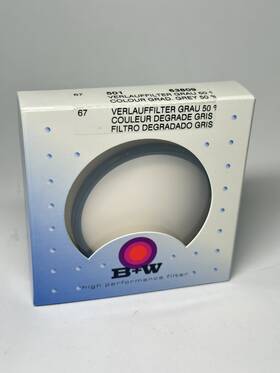 B&w 012240638093 67mm Verlauffilter Grau 50% Colour Grad Grey 501 63809 B&w 012240638093 67mm Verlauffilter Grau 50% Colour Grad Grey 501 63809