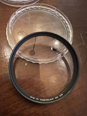 B&w 012240638208 77 Farbuerlauf 502 25% F-pro Lens Filter - Germany Used Great Condition