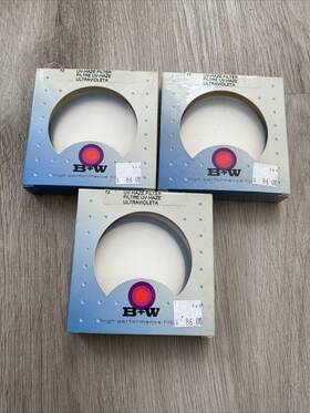 B&w 012240701476 High Performance Filter Camera 72mm Uv Haze #70147 Lot Of 3