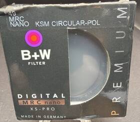 1066391 B&w 49mm Mrc Nano Xs-pro Circular Polarizer Ksm Cpl Filter New Open Box