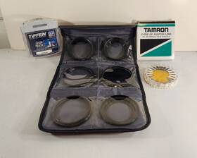 44843 B W Set Of Nikon And Tiffen Close-up Polarizing Filters With Step-up Rings