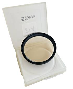 52e-81a B&w Vintage 52e 81a Conversion Warming Glass Lens Filter Case Made In Germany