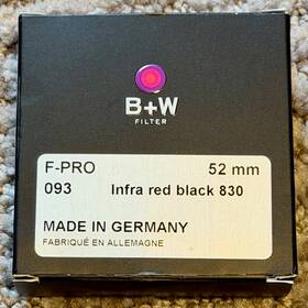 65-1102777 B&w F-pro 093 52mm Infrared Filter Red Black 830