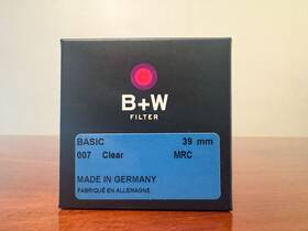 66-1101248 B W 39mm Mrc Basic 007 Clear Filter With Original Pouch And Box Exc