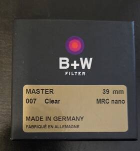 66-1101515 B W 39mm Master 007 Clear Mrc Nano Filter 1101515 Perfect Condition