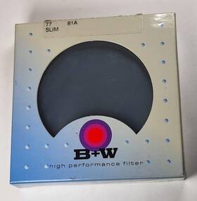 Es-77 B W 98779 77mm 81a Color Conversion Coated Lens Filter Warming New Old Stock