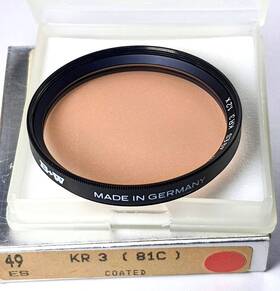Es-49 B W W81c 49mm 81c Kr3 Color Conversion Coated Lens Filter 49 Mm Warming Nos