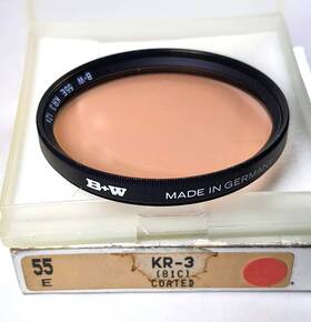 W81c-55 B W 55mm 81c Kr3 Color Conversion Lens Filter 55 Mm Es-55 Warming New Old Stock