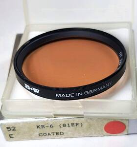 W81ef-52 B W 52mm 81ef Kr6 Color Conversion Lens Filter 52 Mm Es-52 Warming New Old Stock