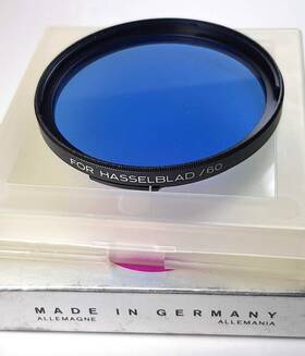 B60-80b B&w B60 80b Blue Glass Lens Filter Germany Bay60 For Hasselblad Cf Lenses Kb-12