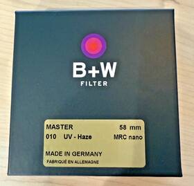 Bw58m10mrc B&w Used 58mm Master 010 Uv Haze Mrc Nano Filter
