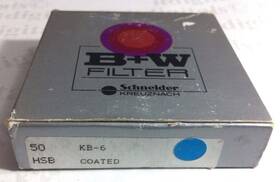 Bwb50kb6 B W Kb-6 Kb6 Blue Coated Hsb B50 Glass Lens Filter B-50 50 Germany Bay