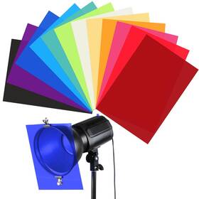 Sij-barydat-3397 Barydat 12 Pack Color Correction Gel Light Filter For Lamp Headlight Photo Studio Strobe