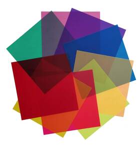 90000058 Best Starloop 18 Pack Light Gels Colored Overlays Transparency Color Film Plastic Sheets Co
