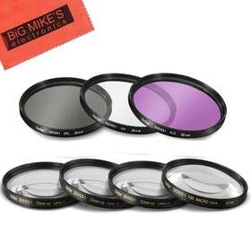 D5500 Big Mikes 639713357547 52mm 7pc Filter Set For Nikon D3100 D3200 D3300 D5100 D5200 D5300