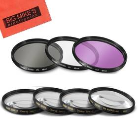 Big Mikes 639713358452 49mm 7pc Filter Set For Canon Ef 50mm F/1.8 Stm Lens - Includes 3 Pc K