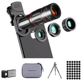 Bnifi 739333730925 Phone Camera Lens Kit Upgraded Version Telephoto 28x Wide Angle 0.6... Fast Ship
