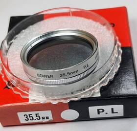 35.5plbsilver Bower 35.5mm Polarizer Pl Glass Lens Filter Japan 35.5 Mm Polarizing Pol E-35.5