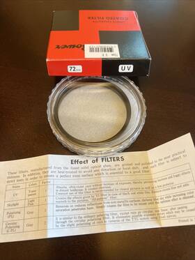 Bower 636980601724 72mm Digital Uv Lens Filter For Canon Nikon Olympus Panasonic Nos