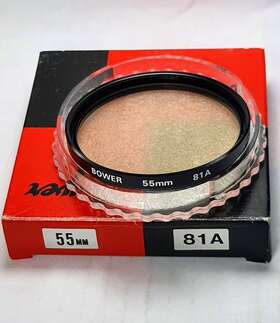 B5581a Bower 55mm 81a 81-a 81 A Warming Light Balancing Glass Lens Filter Japan 55 Mm