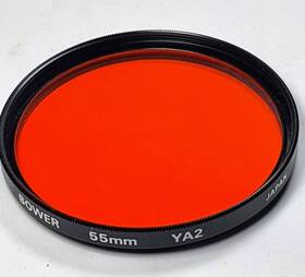 B55ya2 Bower 55mm Coated Orange Ya2 Glass Lens Filter Japan E55 E-55 Nos 55 Mm #ya2