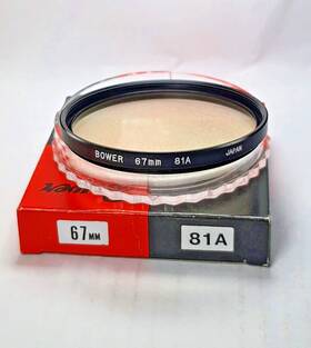 B6781a Bower 67mm 81a 81-a 81 A Warming Light Balancing Glass Lens Filter Japan 67 Mm