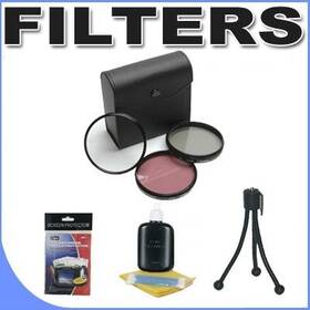 Flv52bb1 Bower 52mm 3 Piece Filter Kit For Canon Dslr 50mm 80-200mm 50-200mm And