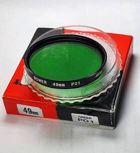 P0149 Bower 49mm Green P01 #p01 P0-1 P1 Glass Lens Filter Made In Japan 49 Mm Po1