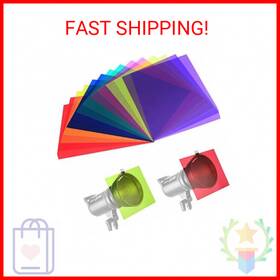 Brand Sailgoal 313056935975 14 Pack Color Correction Light Gel Filter Sheet Colored Overlays Transparency Fi