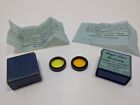 C-61-c-63 Argus Lot Of Two Camera Filters Light Yellow Dark