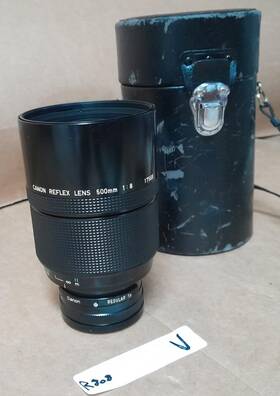 17569 Canon Reflex 500mm F/8 Lens With Case R808 V