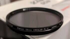 58plc Canon Circular Polarizing Pl-c Filter - 58mm