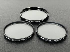Canon 750845824650 Lot Of 3 Genuine Uv Haze Filters 67mm And 77mm