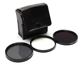 Rp026601 Canon Lot Of 3 72mm Lens Filters - Circular Polarizer Uv Nd8