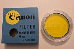Sy50.2c Canon Genuine 48mm Yellow Lens Filter For 50mm F1.4 From Japan