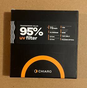 95-uvat72 Chiaro 95% 72mm Uv Filter New